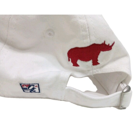 The Game Taft Rhinos White Strapback Hat College University Sports Cap Vintage - Picture 4 of 7